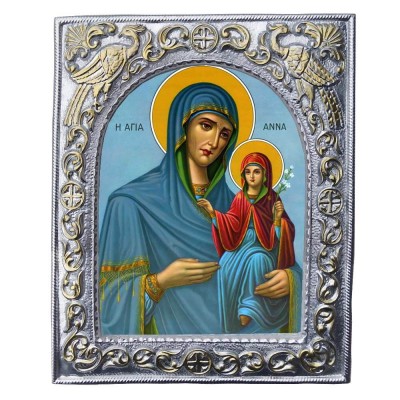 ΑΓΙΑ ΑΝΝΑ - Εκκλησιαστική Κορνίζα «Παγώνια»