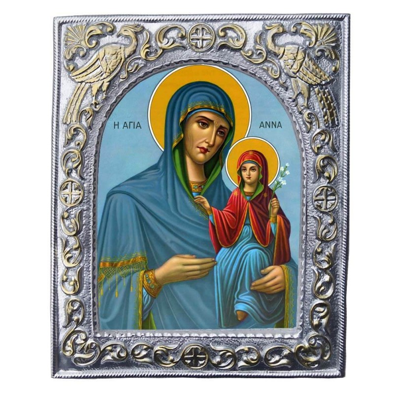 ΑΓΙΑ ΑΝΝΑ - Εκκλησιαστική Κορνίζα «Παγώνια»