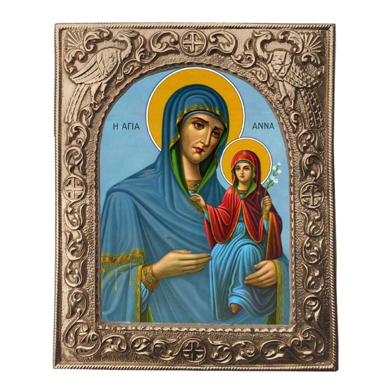 ΑΓΙΑ ΑΝΝΑ - Εκκλησιαστική Κορνίζα «Παγώνια»