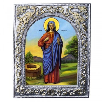 ΑΓΙΑ ΦΩΤΕΙΝΗ- Εκκλησιαστική Κορνίζα «Παγώνια»