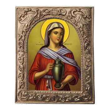 ΑΓΙΑ ΜΑΡΙΑ ΜΑΓΔΑΛΗΝΗ - Εκκλησιαστική Κορνίζα «Παγώνια»