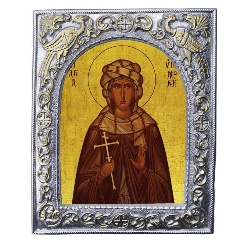 ΑΓΙΑ ΥΠΟΜΟΝΗ- Εκκλησιαστική Κορνίζα «Παγώνια»