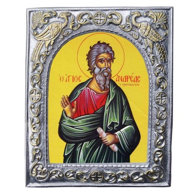 ΑΓΙΟΣ ΑΝΔΡΕΑΣ - Εκκλησιαστική Κορνίζα «Παγώνια»