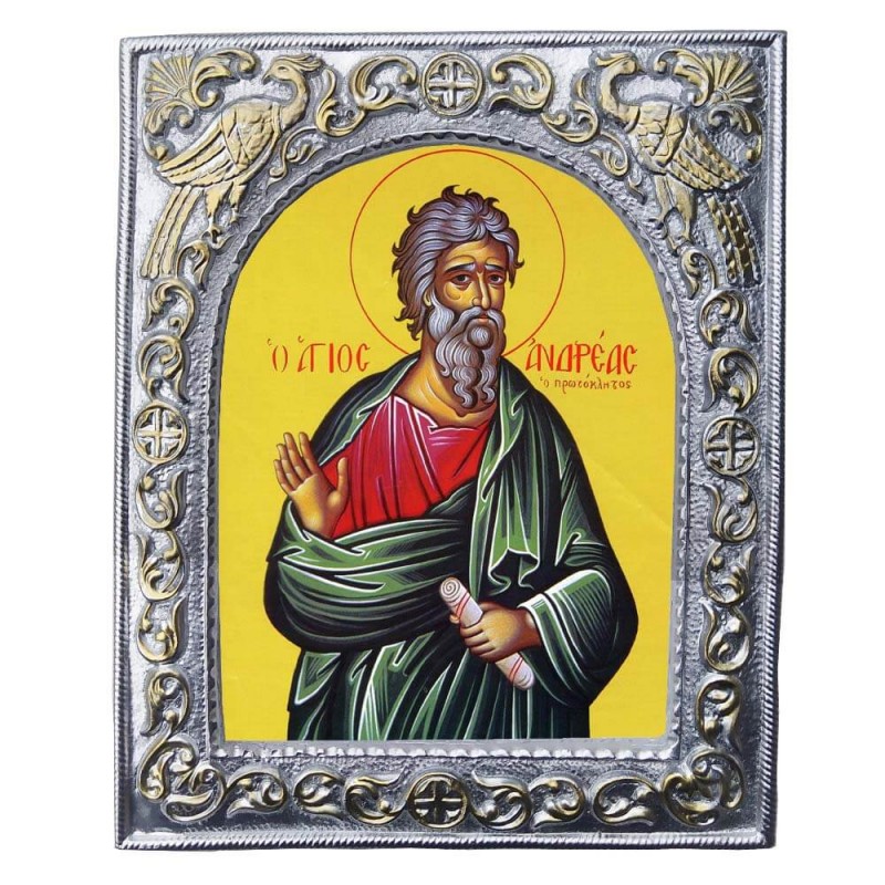 ΑΓΙΟΣ ΑΝΔΡΕΑΣ - Εκκλησιαστική Κορνίζα «Παγώνια»