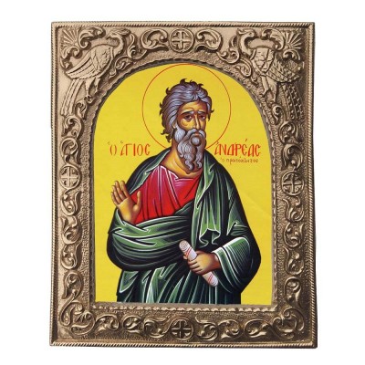 ΑΓΙΟΣ ΑΝΔΡΕΑΣ - Εκκλησιαστική Κορνίζα «Παγώνια»