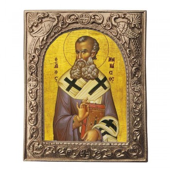 ΑΓΙΟΣ ΑΘΑΝΑΣΙΟΣ - Εκκλησιαστική Κορνίζα «Παγώνια»