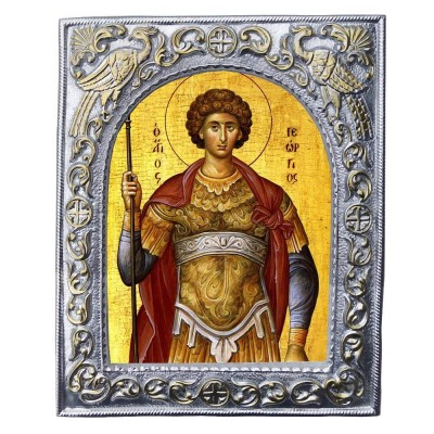 ΑΓΙΟΣ ΓΕΩΡΓΙΟΣ - Εκκλησιαστική Κορνίζα «Παγώνια»