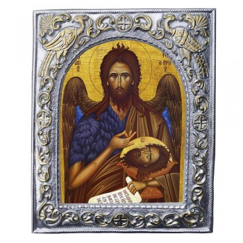 ΑΓΙΟΣ ΙΩΑΝΝΗΣ ΠΡΟΔΡΟΜΟΣ - Εκκλησιαστική Κορνίζα «Παγώνια»