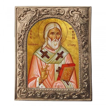 ΑΓΙΟΣ ΘΕΡΑΠΩΝ - Εκκλησιαστική Κορνίζα «Παγώνια»