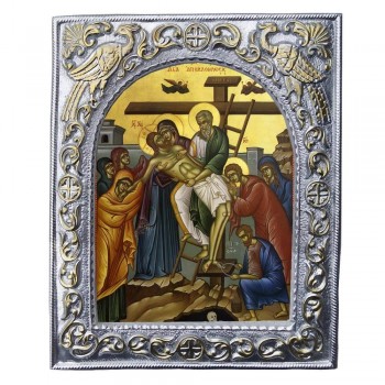 ΑΠΟΚΑΘΗΛΩΣΗ ΧΡΙΣΤΟΥ - Εκκλησιαστική Κορνίζα «Παγώνια»