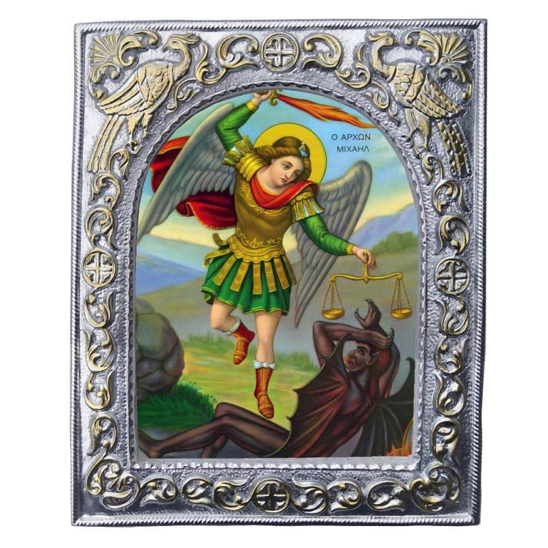 ΑΡΧΑΓΓΕΛΟΣ ΜΙΧΑΗΛ - Εκκλησιαστική Κορνίζα «Παγώνια»