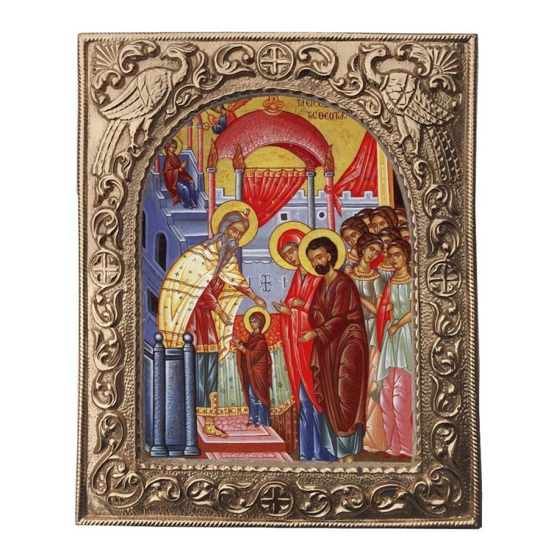 ΕΙΣΟΔΙΑ ΘΕΟΤΟΚΟΥ - Εκκλησιαστική Κορνίζα «Παγώνια»