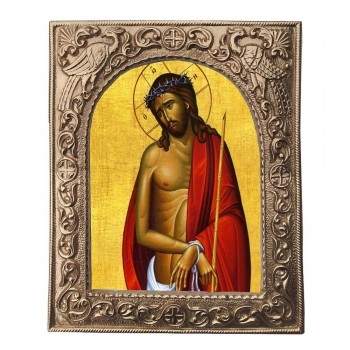 ΙΗΣΟΥΣ ΧΡΙΣΤΟΥ - Εκκλησιαστική Κορνίζα «Παγώνια»