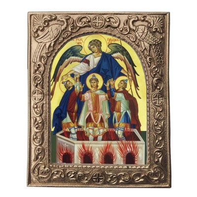 ΠΑΙΔΕΣ ΕΝ ΚΑΜΙΝΩ - Εκκλησιαστική Κορνίζα «Παγώνια»