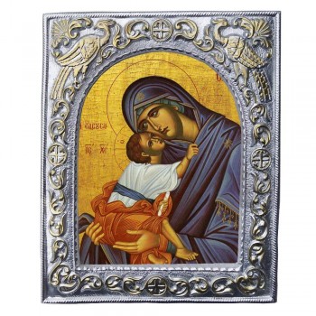 ΠΑΝΑΓΙΑ ΕΛΕΟΥΣΑ - Εκκλησιαστική Κορνίζα «Παγώνια»