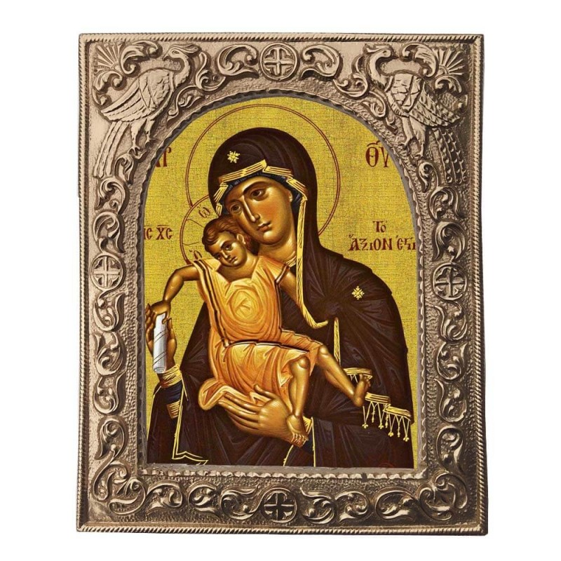 ΠΑΝΑΓΙΑ ΑΞΙΟΝ ΕΣΤΙ - Εκκλησιαστική Κορνίζα «Παγώνια»