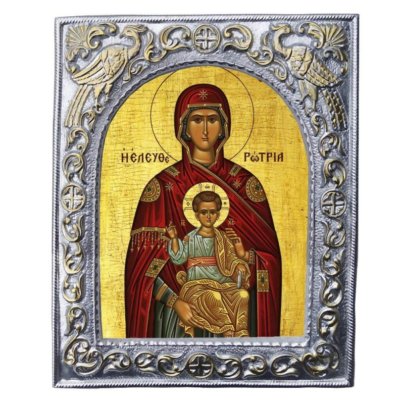 ΠΑΝΑΓΙΑ ΕΛΕΥΘΕΡΩΤΡΙΑ - Εκκλησιαστική Κορνίζα «Παγώνια»