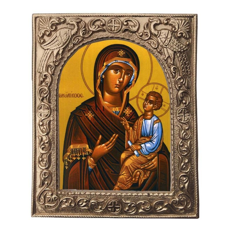 ΠΑΝΑΓΙΑ ΓΟΡΓΟΥΠΗΚΟΟΣ - Εκκλησιαστική Κορνίζα «Παγώνια»