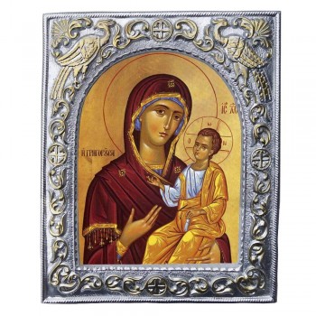 ΠΑΝΑΓΙΑ ΓΡΗΓΟΡΟΥΣΑ - Εκκλησιαστική Κορνίζα «Παγώνια»