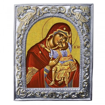 ΠΑΝΑΓΙΑ ΜΗΤΗΡ ΘΕΟΥ - Εκκλησιαστική Κορνίζα «Παγώνια»