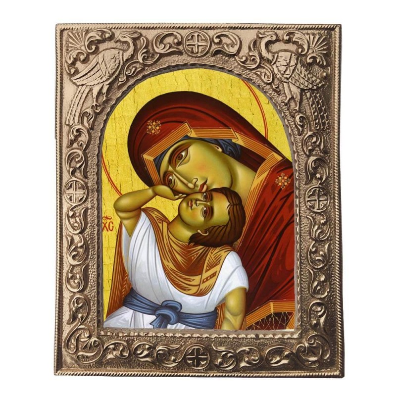 ΠΑΝΑΓΙΑ ΓΛΥΚΟΦΙΛΟΥΣΑ - Εκκλησιαστική Κορνίζα «Παγώνια»