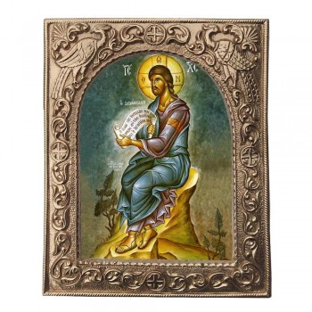 ΙΗΣΟΥΣ ΧΡΙΣΤΟΣ- Εκκλησιαστική Κορνίζα «Παγώνια»