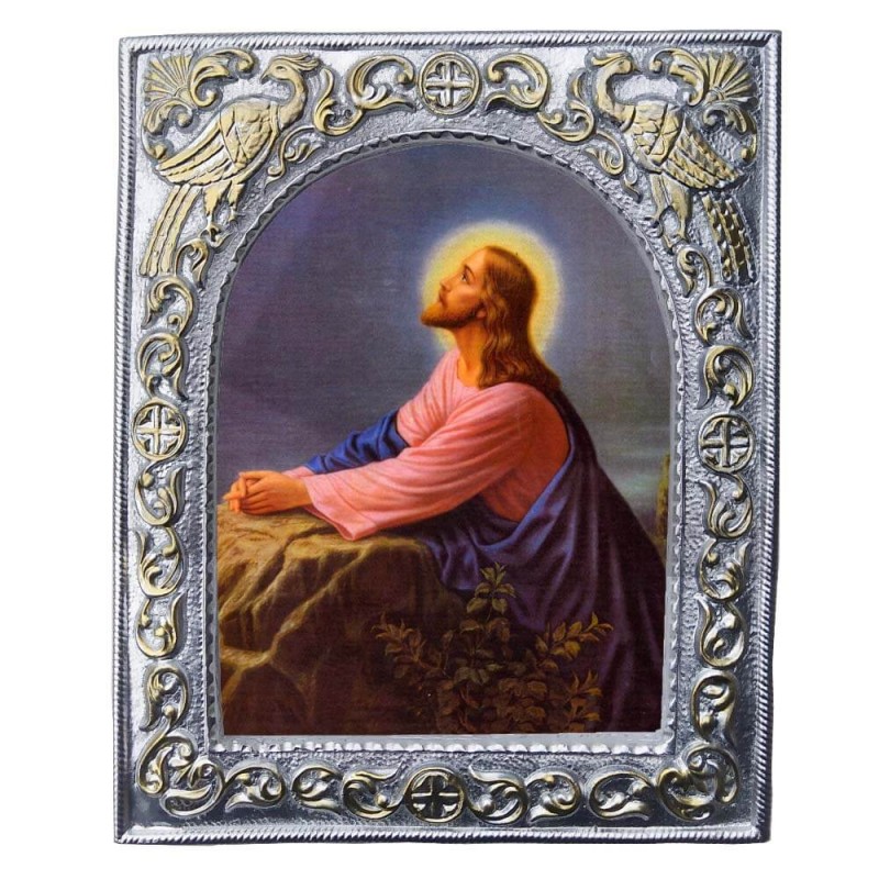 ΙΗΣΟΥΣ ΧΡΙΣΤΟΣ- Εκκλησιαστική Κορνίζα «Παγώνια»