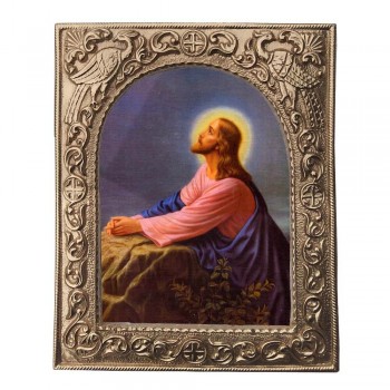 ΙΗΣΟΥΣ ΧΡΙΣΤΟΣ- Εκκλησιαστική Κορνίζα «Παγώνια»