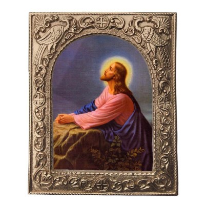 ΙΗΣΟΥΣ ΧΡΙΣΤΟΣ- Εκκλησιαστική Κορνίζα «Παγώνια»