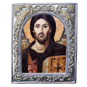 ΙΗΣΟΥΣ ΧΡΙΣΤΟΣ - Εκκλησιαστική Κορνίζα «Παγώνια»