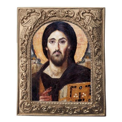 ΙΗΣΟΥΣ ΧΡΙΣΤΟΣ - Εκκλησιαστική Κορνίζα «Παγώνια»