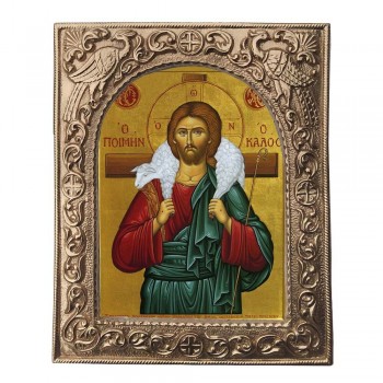 ΙΗΣΟΥΣ ΧΡΙΣΤΟΣ - Εκκλησιαστική Κορνίζα «Παγώνια»