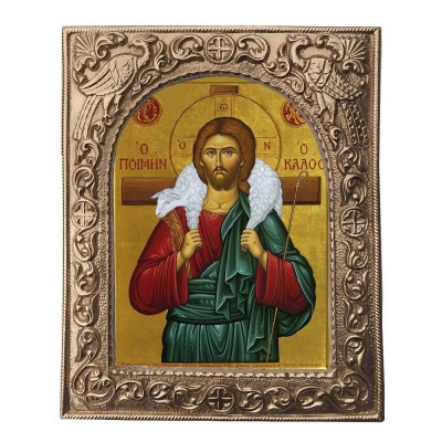 ΙΗΣΟΥΣ ΧΡΙΣΤΟΣ - Εκκλησιαστική Κορνίζα «Παγώνια»