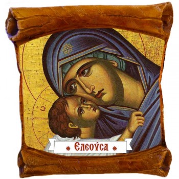 ΠΑΝΑΓΙΑ ΕΛΕΟΥΣΑ - Επιτοίχιος Πάπυρος 18cm