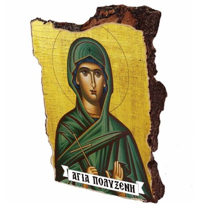 ΑΓΙΑ ΠΟΛΥΞΕΝΗ - Εικόνα σε Πέτρα (Μικρή 12cm)