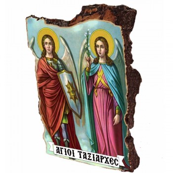 ΑΓΙΟI ΤΑΞΙΑΡΧΕΣ - Εικόνα σε Πέτρα (Μικρή 12cm)