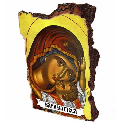 ΠΑΝΑΓΙΑ Καρδιώτισσα - Εικόνα σε Πέτρα (Μικρή 12cm)