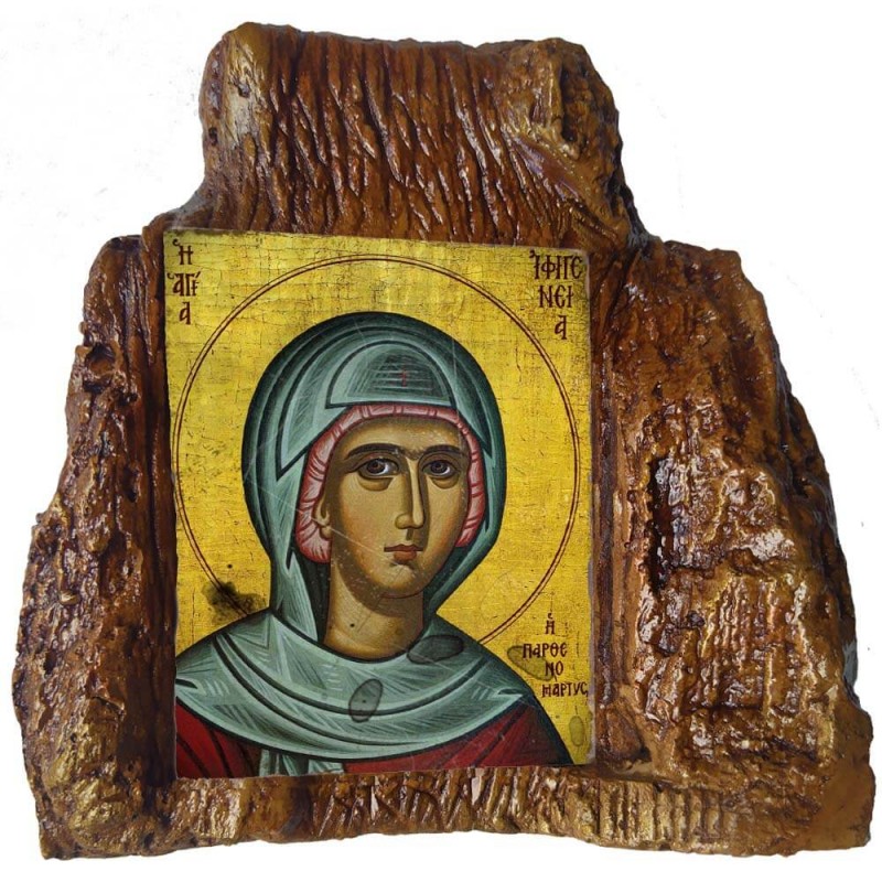 ΑΓΙΑ ΙΦΙΓΕΝΕΙΑ – Εικόνα σε Πέτρα (Μεσαία 13cm)
