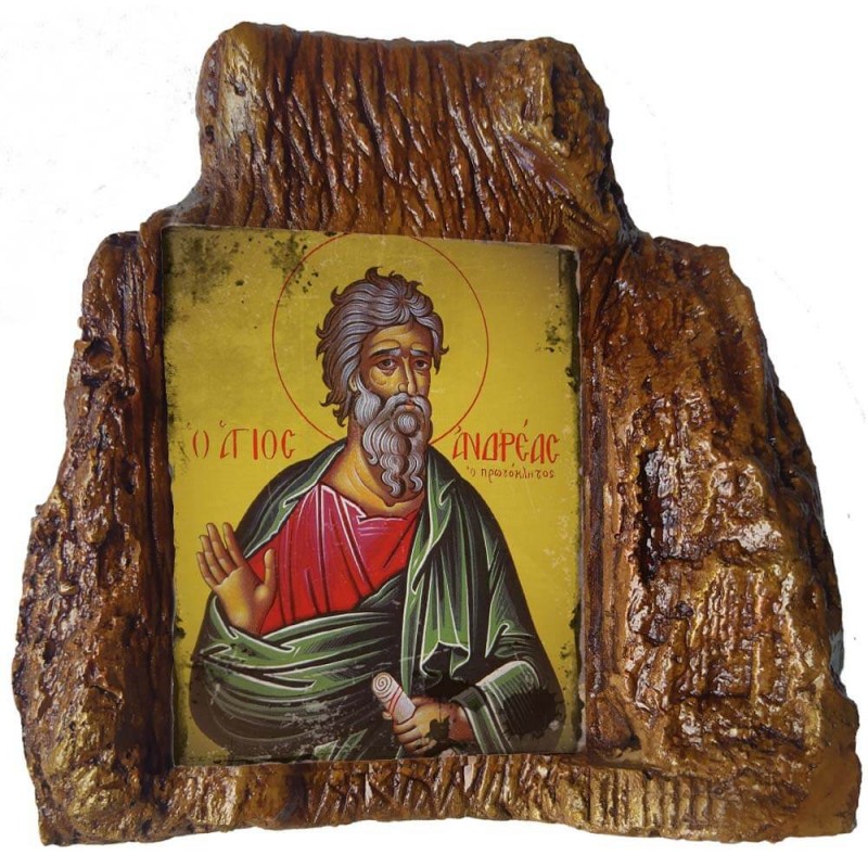 ΑΓΙΟΣ ΑΝΔΡΕΑΣ – Εικόνα σε Πέτρα (Μεσαία 13cm)