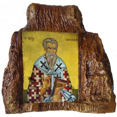 ΑΓΙΟΣ ΑΝΤΥΠΑΣ – Εικόνα σε Πέτρα (Μεσαία 13cm)