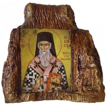 ΑΓΙΟΣ ΔΙΟΝΥΣΙΟΣ – Εικόνα σε Πέτρα (Μεσαία 13cm)
