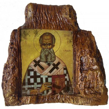 ΑΓΙΟΣ ΓΡΗΓΟΡΙΟΣ – Εικόνα σε Πέτρα (Μεσαία 13cm)