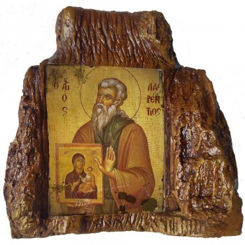 ΑΓΙΟΣ ΛΑΥΡΕΝΤΙΟΣ – Εικόνα σε Πέτρα (Μεσαία 13cm)