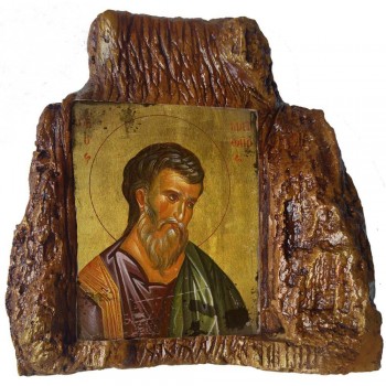 ΑΓΙΟΣ ΜΑΤΘΑΙΟΣ – Εικόνα σε Πέτρα (Μεσαία 13cm)
