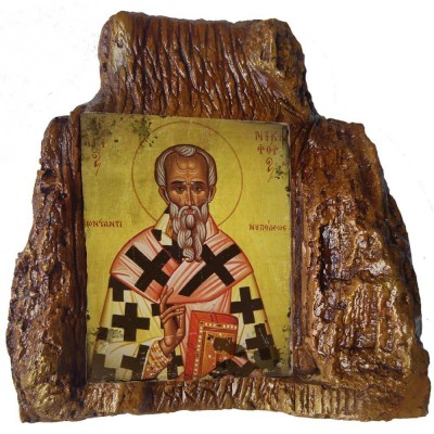 ΑΓΙΟΣ ΝΙΚΗΦΟΡΟΣ – Εικόνα σε Πέτρα (Μεσαία 13cm)