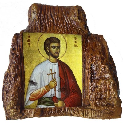 ΑΓΙΟΣ ΣΤΑΜΑΤΙΟΣ – Εικόνα σε Πέτρα (Μεσαία 13cm)