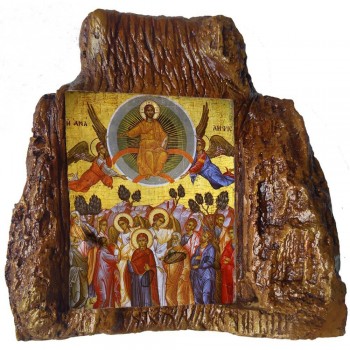 Η ΑΝΑΛΗΨΗΣ ΤΟΥ ΧΡΙΣΤΟΥ – Εικόνα σε Πέτρα (Μεσαία 13cm)