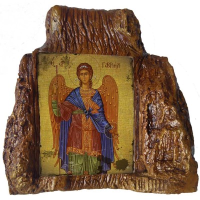 ΑΡΧΑΓΓΕΛΟΣ ΓΑΒΡΙΗΛ – Εικόνα σε Πέτρα (Μεσαία 13cm)