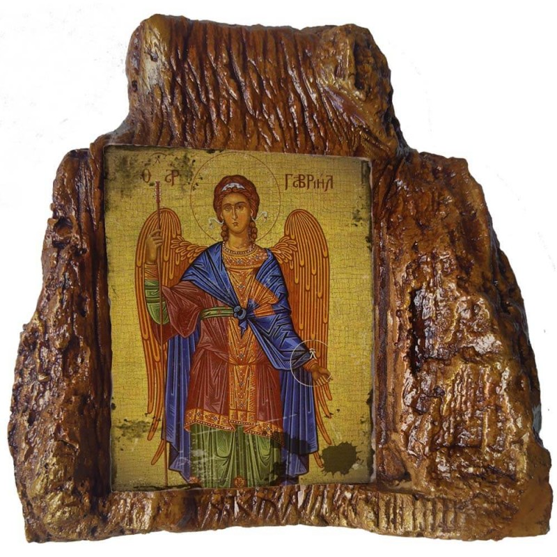 ΑΡΧΑΓΓΕΛΟΣ ΓΑΒΡΙΗΛ – Εικόνα σε Πέτρα (Μεσαία 13cm)