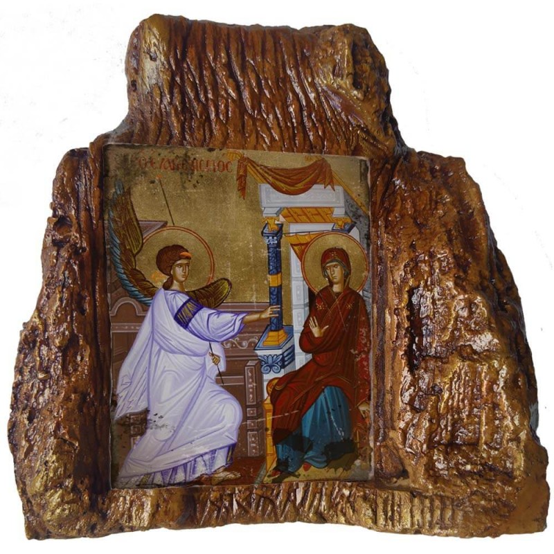 ΕΥΑΓΓΕΛΙΣΜΟΣ ΤΗΣ ΘΕΟΤΟΚΟΥ – Εικόνα σε Πέτρα (Μεσαία 13cm)